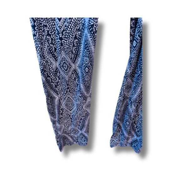 H&M Women Harem Style Navy Blue Geometric Print Size M - Picture 6 of 7